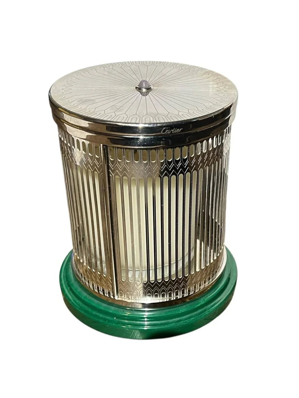 Cartier Candle Holder with Scented Candle Decor